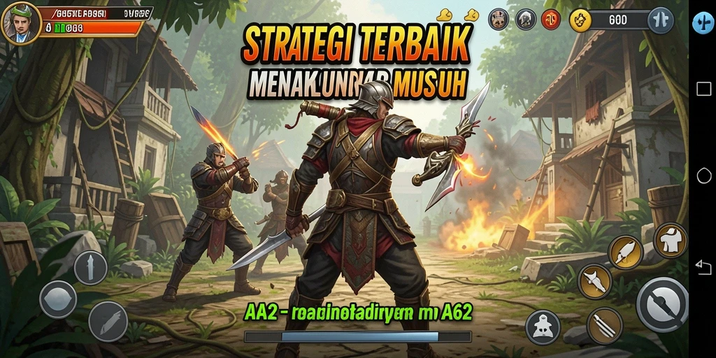 Tampilan gameplay AA62 dengan berbagai unit dan strategi menarik.