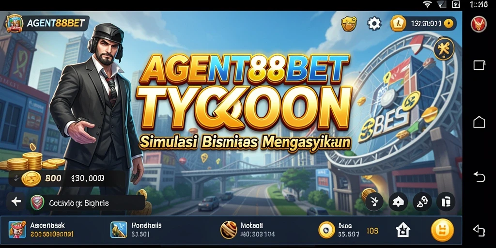 Screenshot utama AGENT88BET menampilkan gameplay Tycoon yang menarik.
