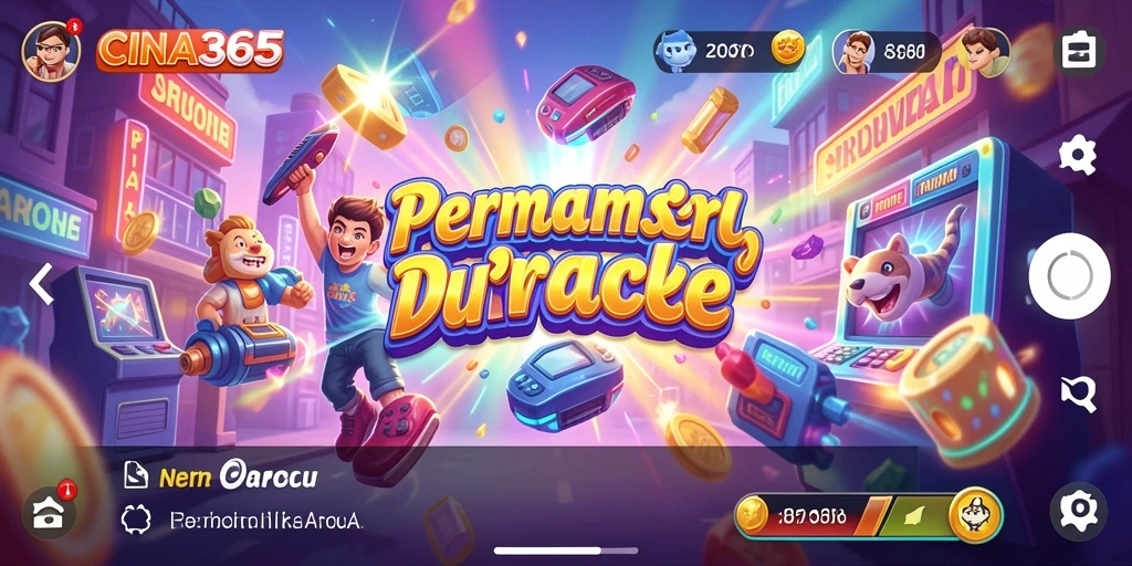 Screenshot CINA365 menunjukkan tampilan menarik dari gameplay Arcade yang seru.
