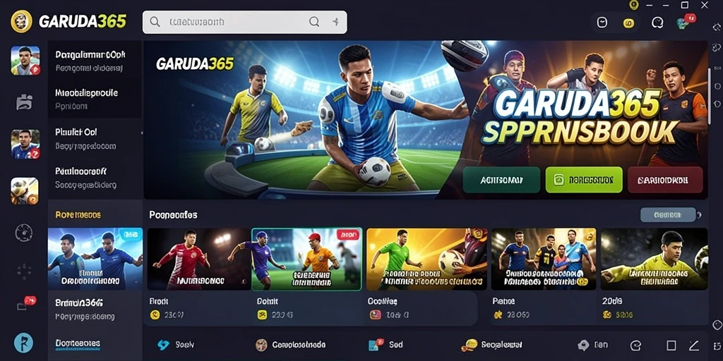 Tampilan gameplay menarik dari aplikasi Sportsbook GARUDA365.