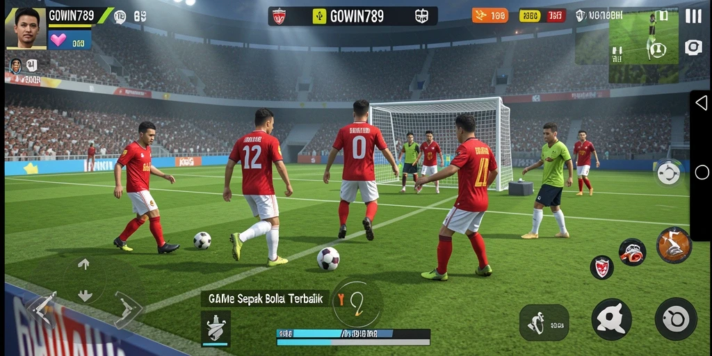 Screenshot gameplay GOWIN789 yang menunjukkan aksi seru di lapangan.