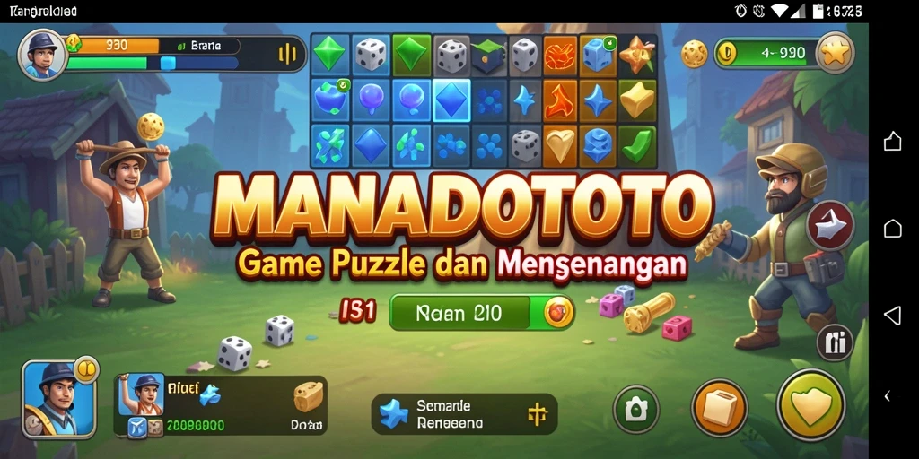 Tampilan permainan puzzle yang menantang di MANADOTOTO.