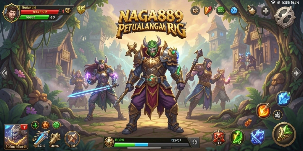 Tampilan gameplay NAGA889 dengan pertempuran seru dan grafis menawan.