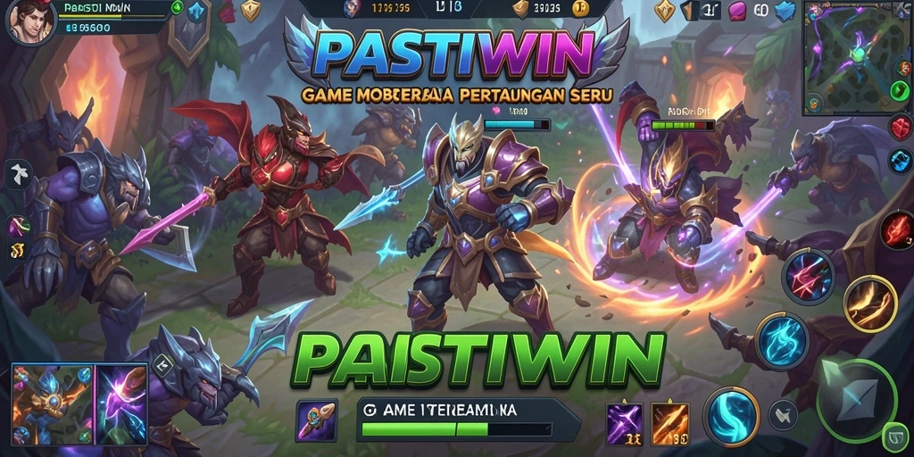 Tampilan seru gameplay PASTIWIN dalam pertarungan tim.
