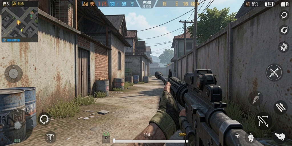 Gameplay PP88 menampilkan aksi tembak-menembak yang mendebarkan.