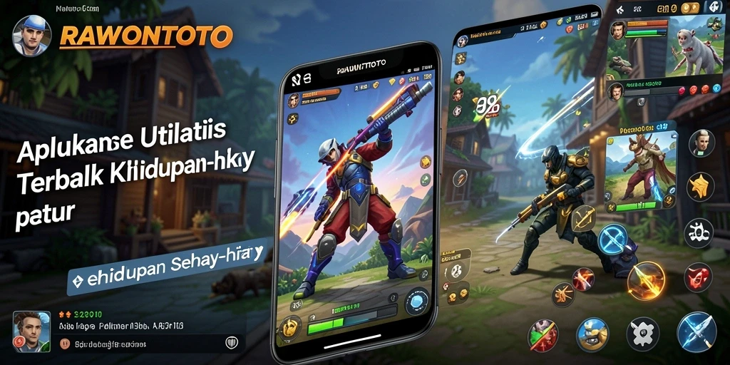 Screenshot utama RAWONTOTO menunjukkan antarmuka pengguna yang intuitif.