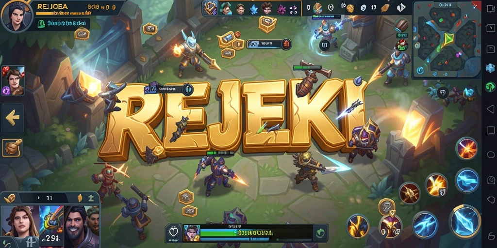 Tampilan gameplay seru dan kompetitif dalam REJEKI.