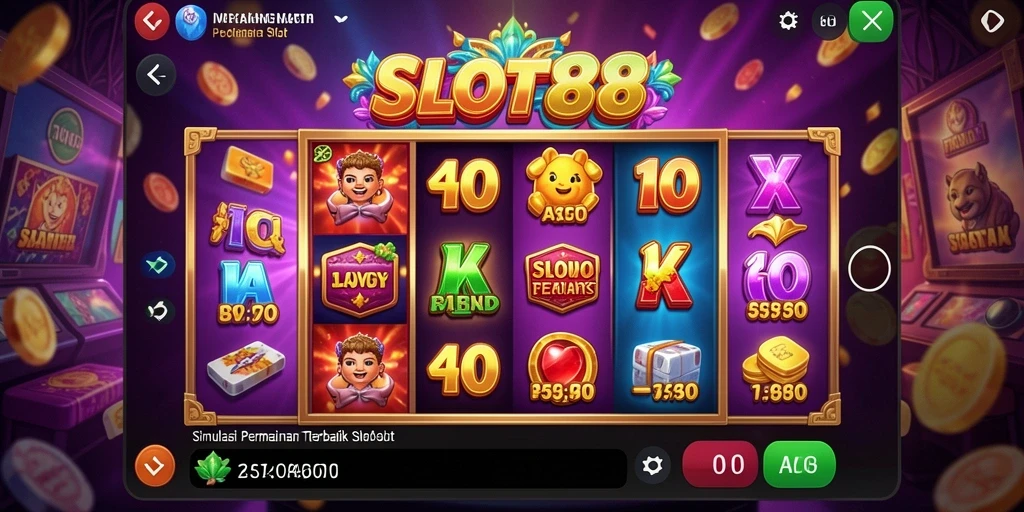 Tangkapan layar menunjukkan gameplay menarik dari SLOT88 dengan tema slot yang bervariasi.